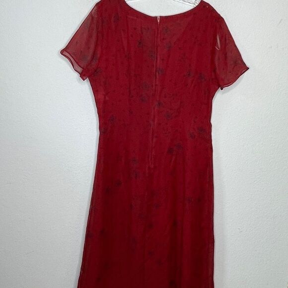 Vintage Kathie Lee Dress Red - Picture 4 of 8
